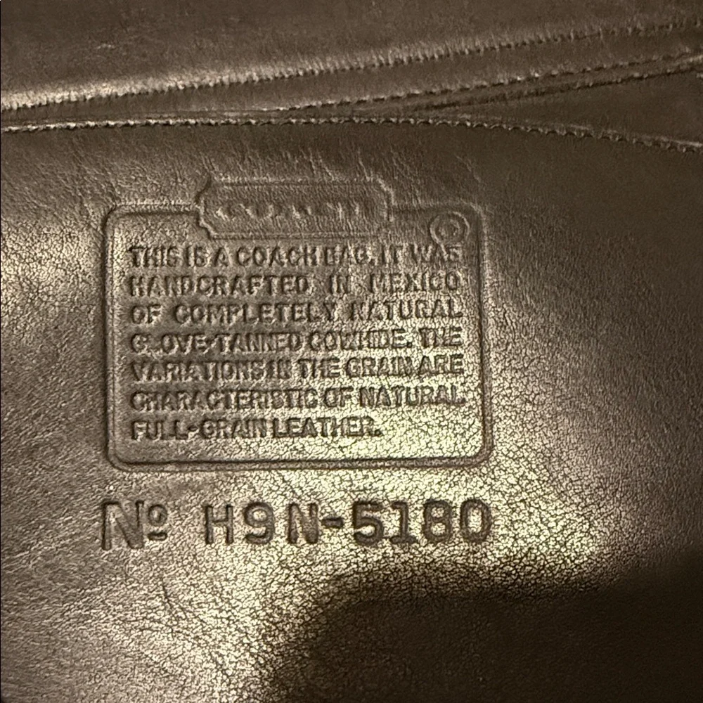 Coach Vintage Classic Legacy Metropolitan Briefcase -Black and Silver #5180